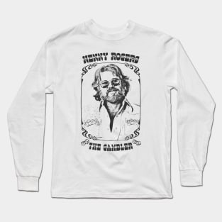 Kenny Rogers // Vintage Style Design Long Sleeve T-Shirt